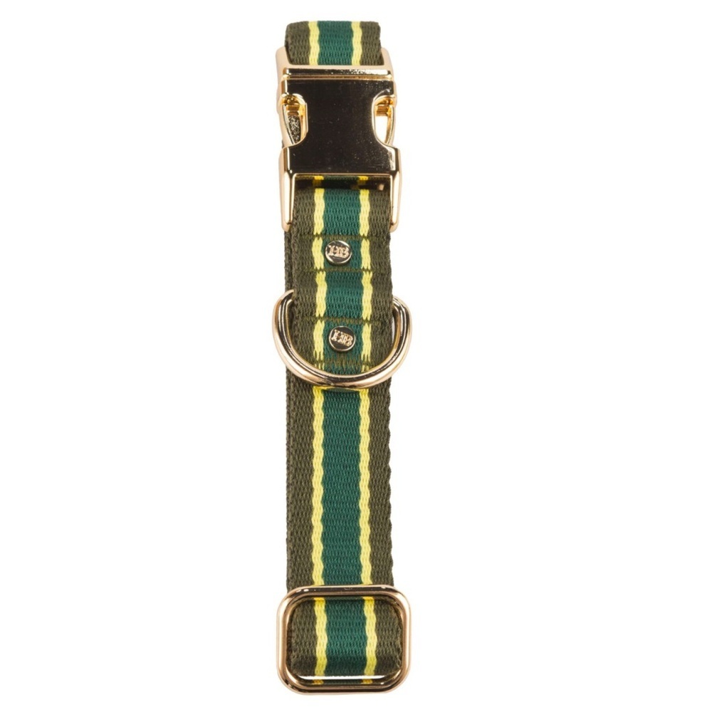 NWT Harry Barker striped dog collar M